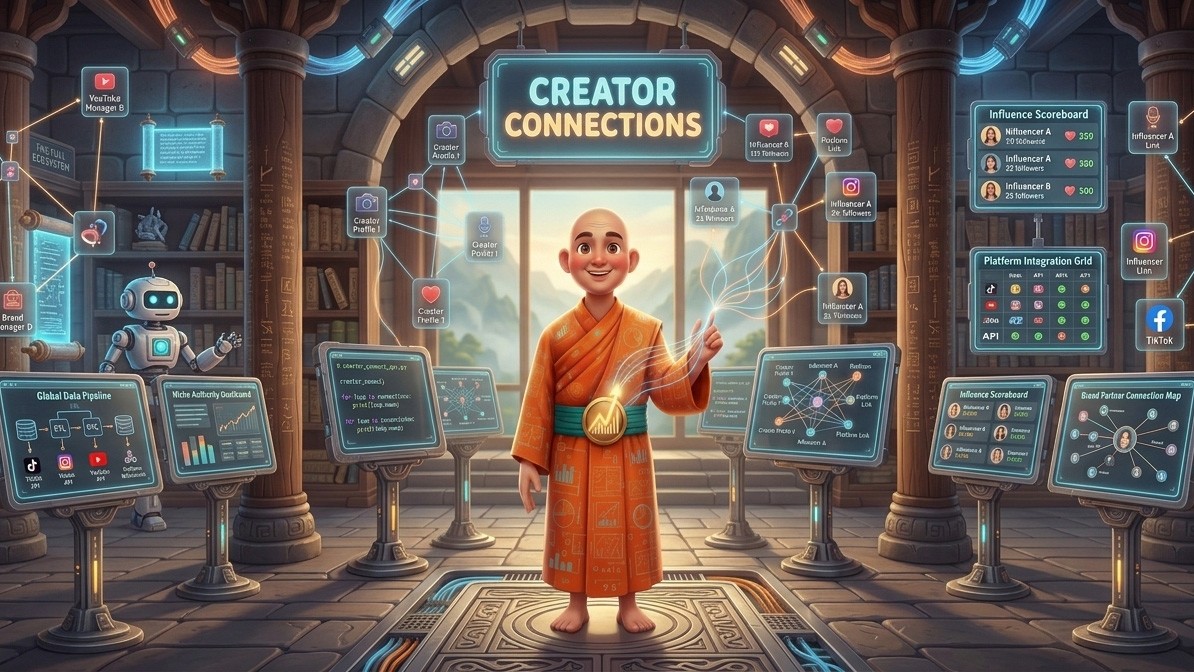 Creator Connections campaign status shown in the InfluencerMonk widget